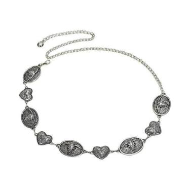 Imagem de Cinto De Cintura Feminino Ajustável Estilo Western Cowboy Vintage Boho