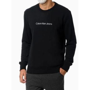 Imagem de Moletom Calvin Klein Crewneck Light Front Logo Masculino-Masculino