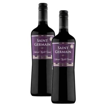 Imagem de 2 Vinho Tinto Suave Saint Germain Cabernet Sauvignon 750Ml - Saint-Ger