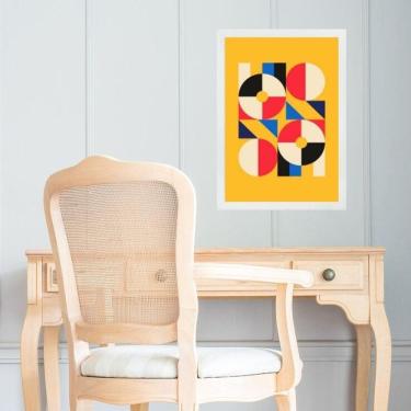 Imagem de Quadro Gravura Arte Bauhaus 33X24Cm - Com Vidro