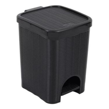 Imagem de Lixeira De Plástico Multiuso - 12 Litros - Nitron - Preto