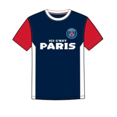 Imagem de Camisa Infantil PSG Balboa Licenciado Marinho, Branco, Sem sabor, 10