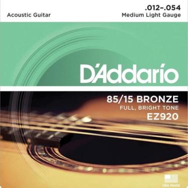 Imagem de Encordoamento Violão Aço Ez920 .012-.054 - Daddario