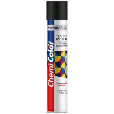 Imagem de Tinta Spray 250ml Premium Edition Para Uso Geral Preto Brilhante 680521 Chemicolor Tint...