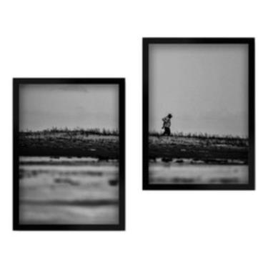 Imagem de Kit 2 Quadros Alone Ale Da Costa  Tamanho A4