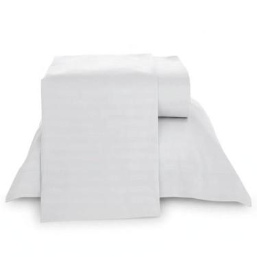 Imagem de Jogo De Cama Queen Lepin Enxovais Stripe Branco 4 Pçs