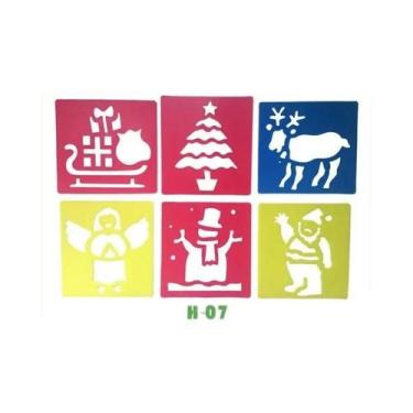 Imagem de Estênceis De Desenho DIY Para Crianças, 6 Peças, Réguas Plásticas, Car