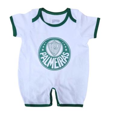 Imagem de Macacão Bebê Palmeiras Tip Top Manga Curta Oficial
