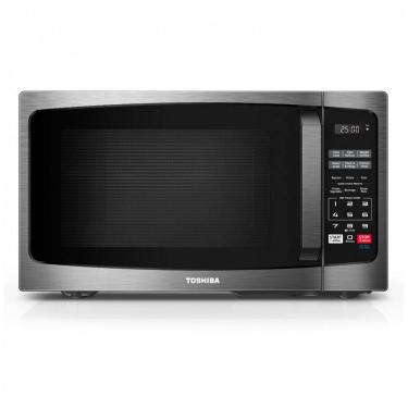 Imagem de Micro-ondas TOSHIBA MLEM09PABS com 6 Menus Automáticos, Trava de Segurança Infantil e Iluminação LED, Ideal para Apartamentos, 25,5 Litros