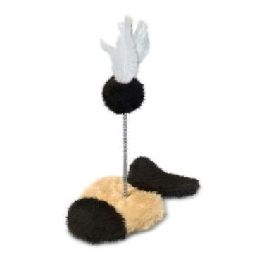 Imagem de Brinquedo Interativo com Mola para Gatos - PróCanine, Peixe (Marrom)