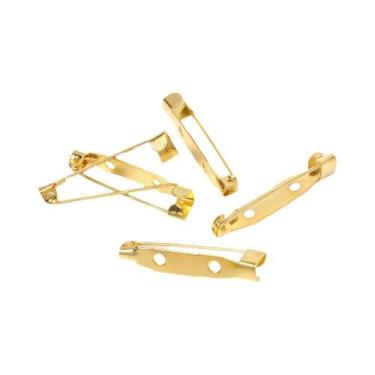 Imagem de Base De Broche/Alfinete De Segurança Em Prata E Ouro, 50 Peças, 15-40m