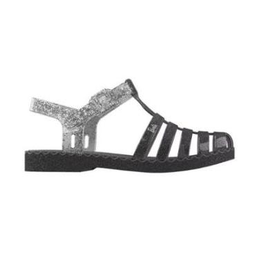 Imagem de Sandália Infantil Barbie Duo Glitter Cinza Grendene Kids 22459-BX258-Feminino