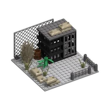 Imagem de Blocos De Montar DIY: Modelo De Torre De Observação De Base Militar Da