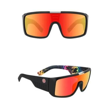 Imagem de Óculos De Sol Polarizados Masculinos De Peça Única, Estilo Arrojado, F