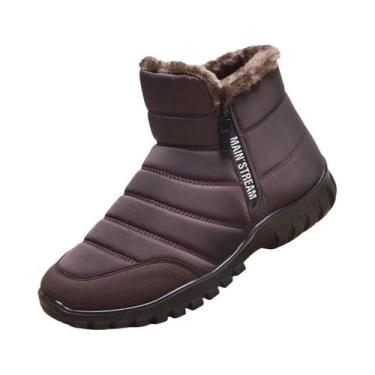 Imagem de Tênis De Inverno Masculinos Antiderrapantes, Quentes E Casuais, Solado