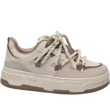 Imagem de Tênis Feminino Via Marte Chunky 225-009 Bege/Marfin, 36