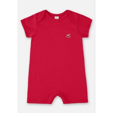 Imagem de Macaquinho Unissex Essentials Básico para Bebê Up Baby, Vermelho, PR