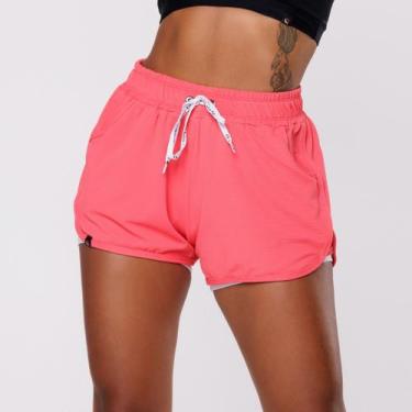 Imagem de Short Corrida Feminino Mini Textura com Short Interno Agatha - Orbis F