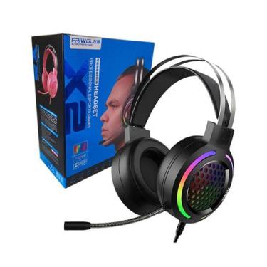 Imagem de Fone Gamer Friwol X2 RGB Pro c/ Microfone - PC/Console - Genérico