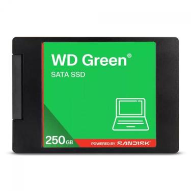 Imagem de SSD WD Green 250GB, Sata III, Leitura 545MBs e Gravação 505MBs, WDS250