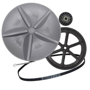 Imagem de Kit Agitador Polia Correia Cubo Suggar 10-20kg Tanquinho - PLASTIMAC, 