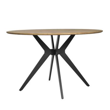 Imagem de Mesa de Centro Prime Decorativa Redonda Madeira com Base em Aço Waw design
