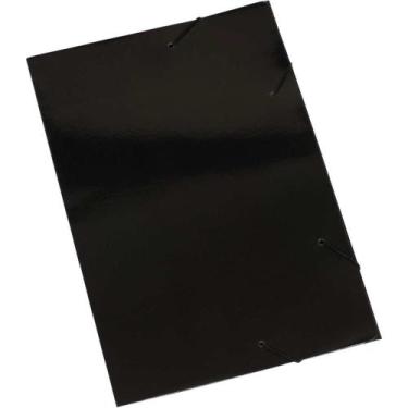 Imagem de Pasta ABA Elastica Papel Oficio Preta PCT.C/20 - Polycart