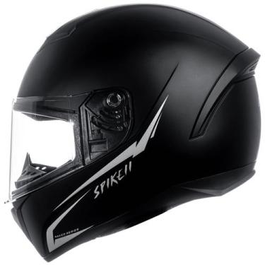 Imagem de Capacete moto fechado Peels Spike II, Spike II - NKD Preto fosco/Prata