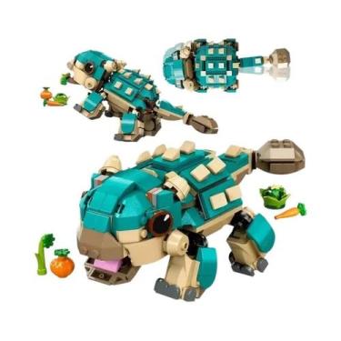 Imagem de Conjunto De Blocos De Montar Dinossauro Ankylosaurus MOC World Park Br