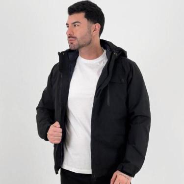 Imagem de Jaqueta Apelo Nylon Vira Colete com Capuz Masculina - Alpelo, G1, Pret