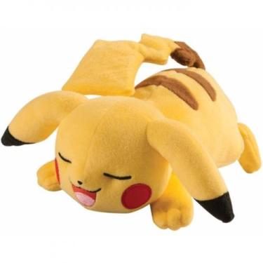 Imagem de Pelúcia Pokémon Pikachu Dorminhoco Tomy - 053941185367