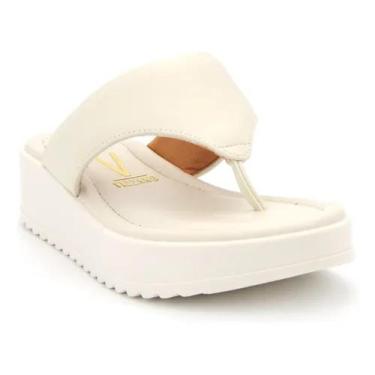 Imagem de Tamanco Vizzano Feminino Flatform 6492319 Acolchoado, Branco off, 36