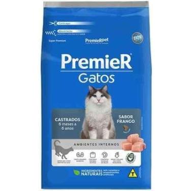 Imagem de Ração Seca Premier Frango 6 Meses a 6 Anos para Gatos Castrados 1,5 kg