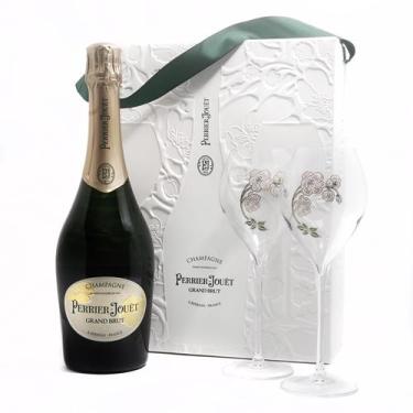 Imagem de Kit champagne perrier jouet grand brut 750ml com 2 tacas - Perrier-Jou