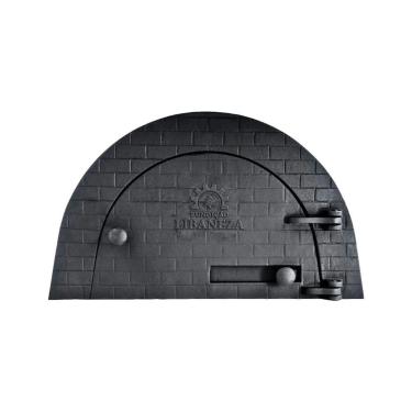 Imagem de Porta para Forno a Lenha Ferro Igloo R Boquino P sem Soleira 24,5x38,5cm para Lenhas Libaneza