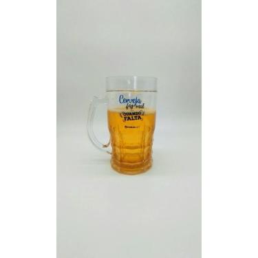 Imagem de Caneco De Chopp Sempre Cheia Congelável 400 ML Caixinha Kraft - Casual