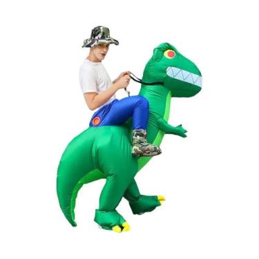 Imagem de Fantasia Inflável De Dinossauro Para Adultos E Crianças, Traje De Tyra