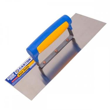 Imagem de Desempenadeira Aco Inox Castor Lisa 12 X 30Cm - 238