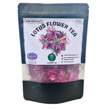 Imagem de Chá ISM PRODUCT Flores de Lótus Vermelhas Inteiras Secas 28g