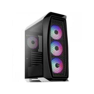 Imagem de Gabinete Gamer Aerocool Aero One Frost Branco RGB Lateral Vidro