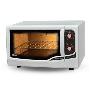 Imagem de Forno eletrico de bancada fischer gourmet grill 44l 220v, Branco, 220V