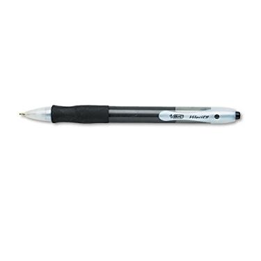 Imagem de BIC Caneta esferográfica retrátil Velocity VLG11BK, tinta preta, 1 mm, média, dúzia