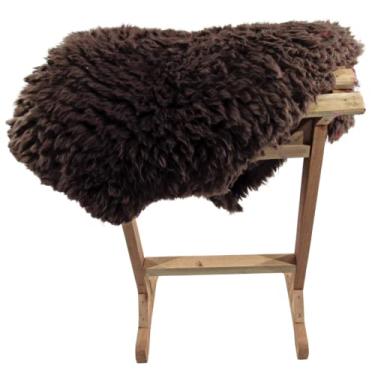 Imagem de Pelego Marrom Pele De Carneiro/Ovelha Escovado Montaria