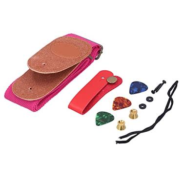 Imagem de Escolha de guitarra, kit de instalação de pulseira de guitarra Correia de guitarra para iniciantes para crianças(cor de rosa)