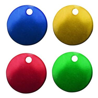 Imagem de Etiqueta de Alumínio Redonda Colorida 30mm Pct C/ 12-71756
