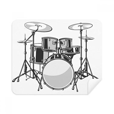 Imagem de Kit de bateria de música musical Energy Illustrate Pano de limpeza Limpador de tela 2 peças Tecido de camurça