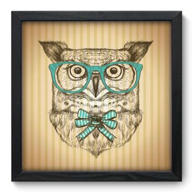 Imagem de Quadro Decorativo - Coruja - 33cm x 33cm - 149qdsp