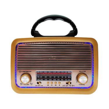 Imagem de Radio Am Fm Vintage Led Lanterna Usb Bluetooth Aux