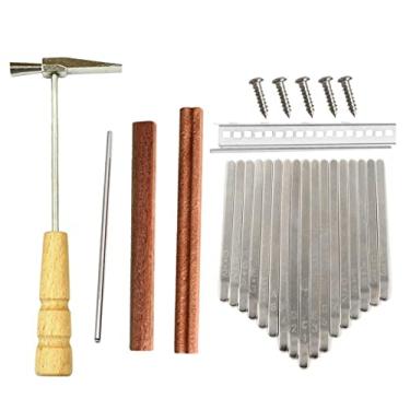 Imagem de Conjunto de 17 chaves de sela de piano para peças de reposição DIY