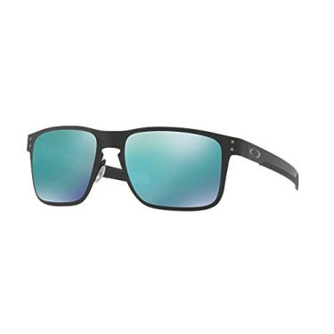 Imagem de Oakley OO4123 Holbrook Metal Sunglasses+ Vision Group Accessories Bundle(Matte Black/Jade Iridium (412304)